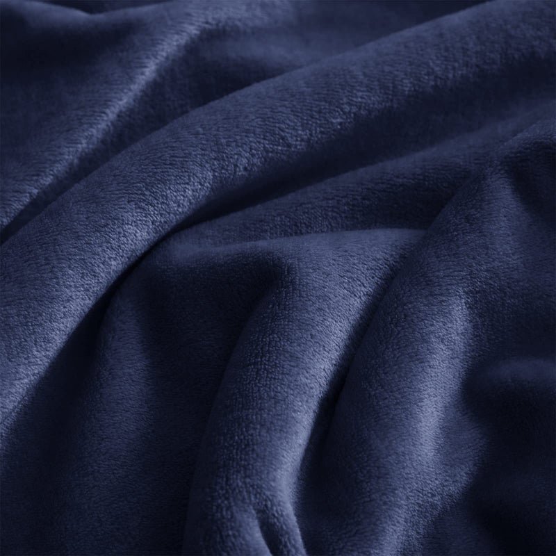 KMUSET Fleece Blanket Twin Size Navy Lightweight Throw Blanket Super Soft Cozy Microfiber Blanket Factory Shop - Image 5